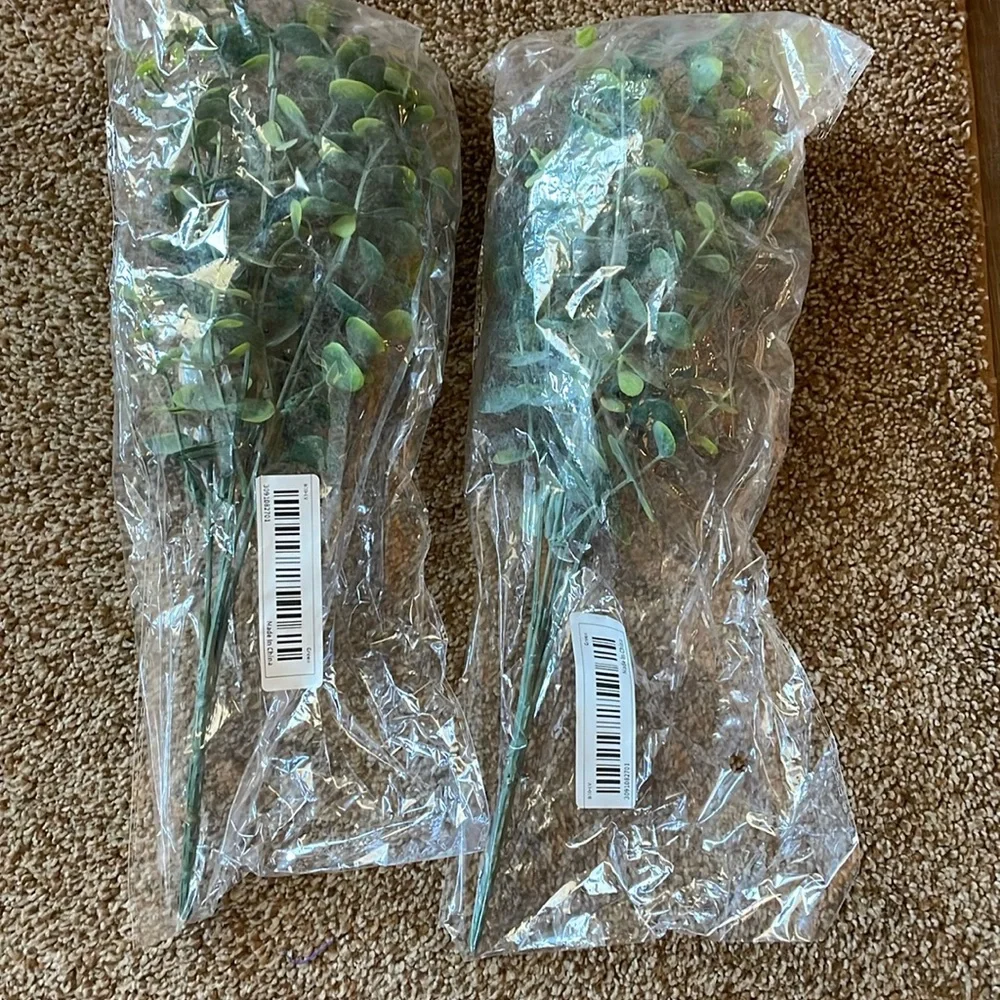 2 Artificial Boxwood plants